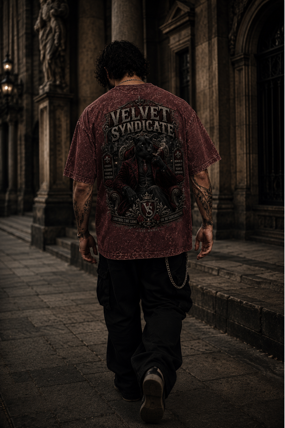 Velvet Syndicate Oversized Acid Wash Tee