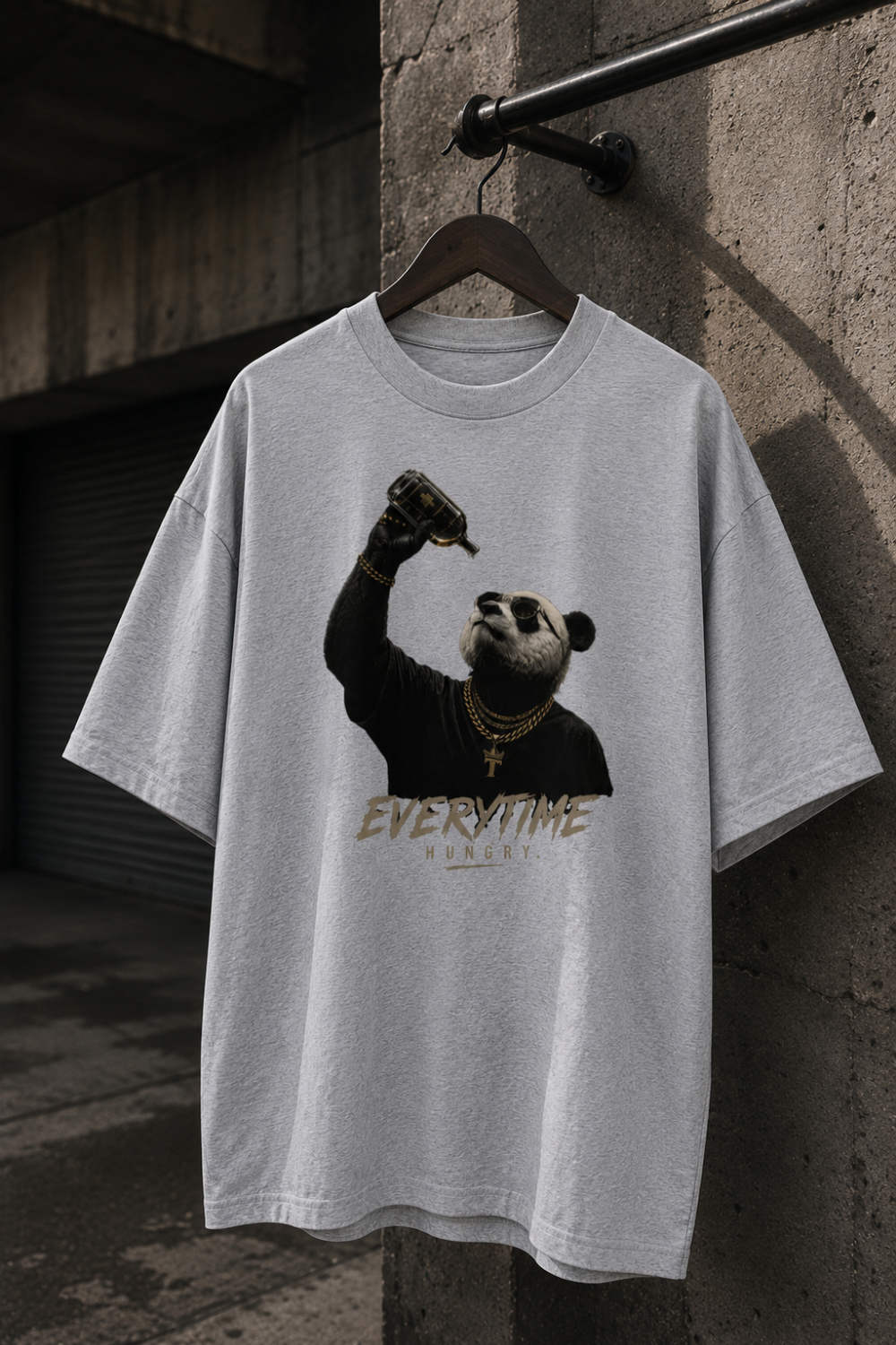 🐼 TEVAR Everytime Hungry Oversized Tee