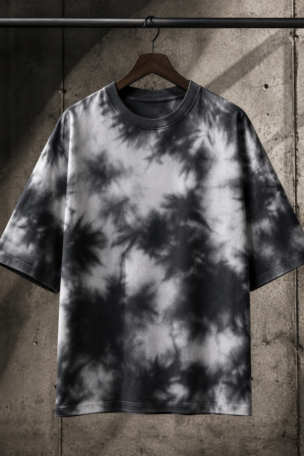 🌑 TEVAR Obsidian Cloud Tie-Dye Oversized Tee