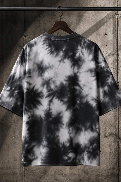 🌑 TEVAR Obsidian Cloud Tie-Dye Oversized Tee