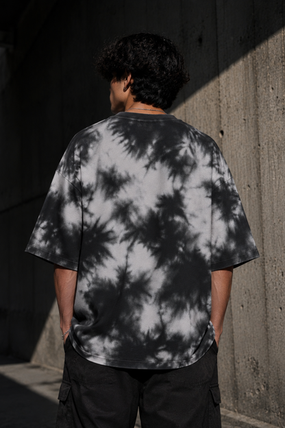 🌑 TEVAR Obsidian Cloud Tie-Dye Oversized Tee