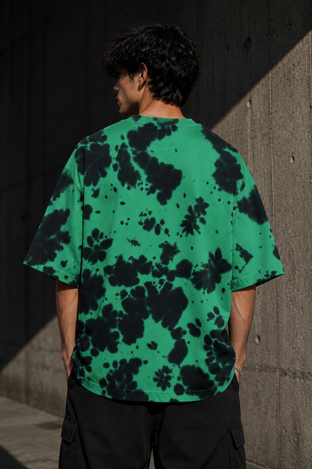 💚 TEVAR Emerald Eclipse Tie-Dye Oversized Tee