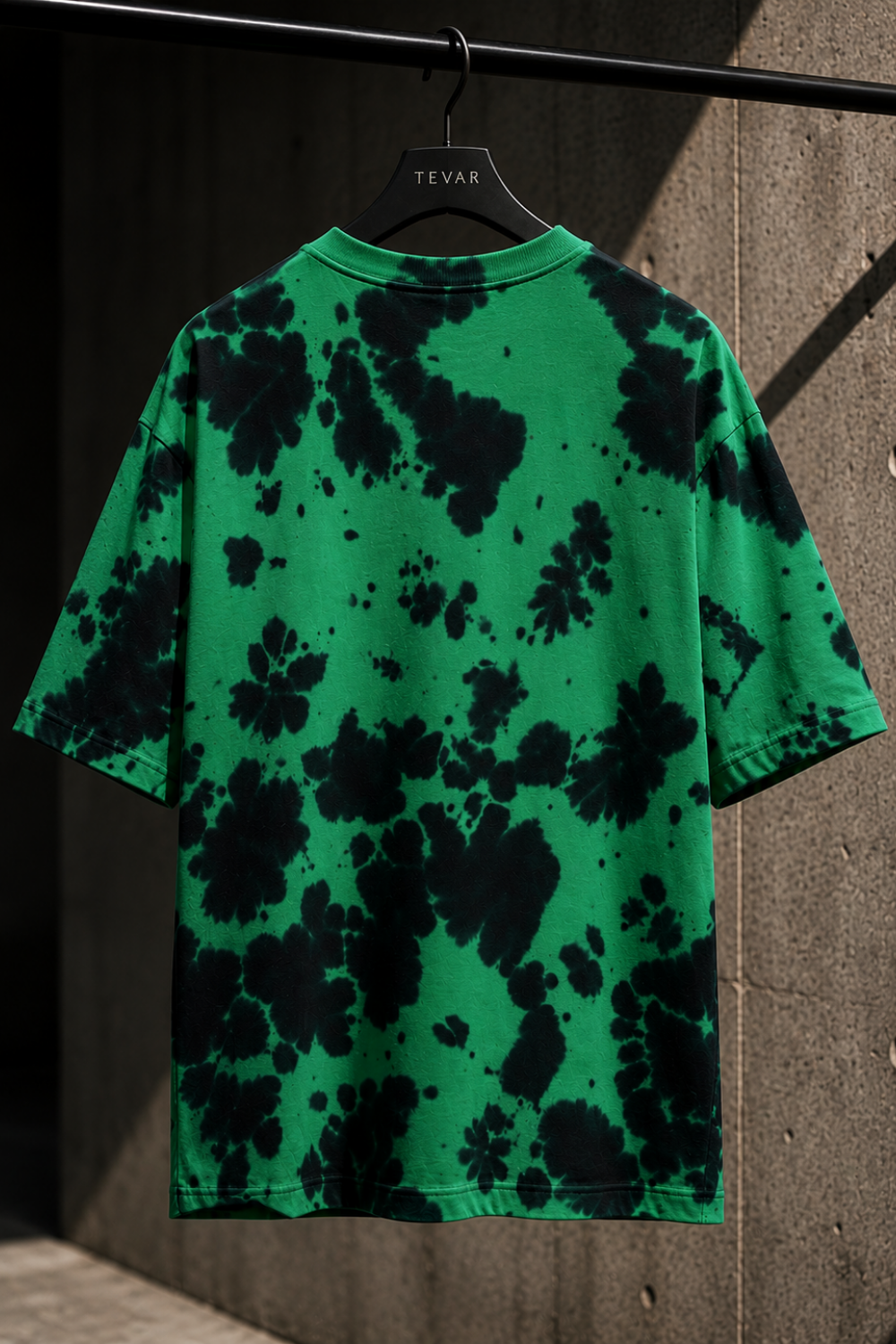 💚 TEVAR Emerald Eclipse Tie-Dye Oversized Tee