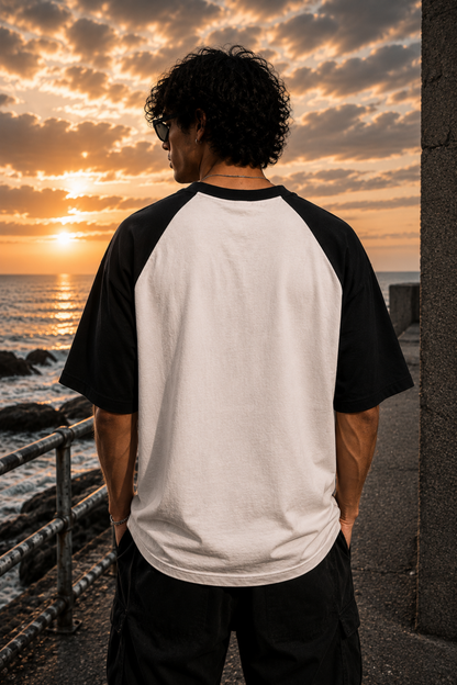 🐼 TEVAR Unbothered Raglan Oversized Tee