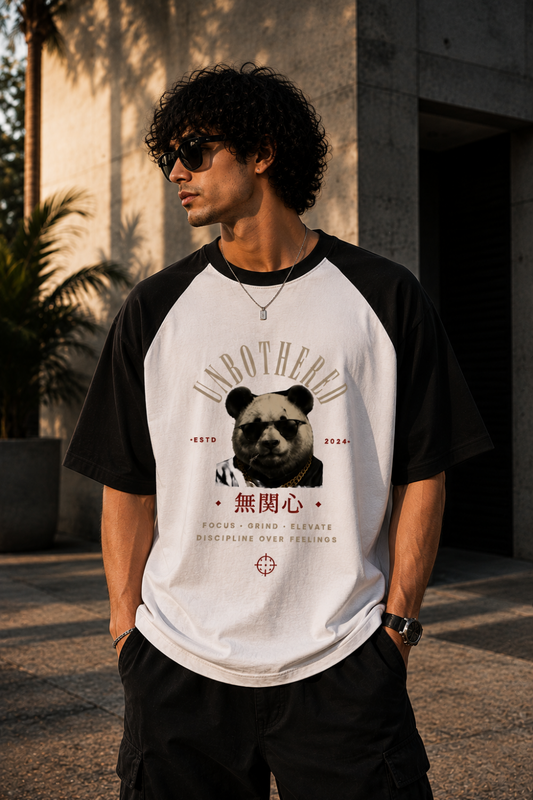 🐼 TEVAR Unbothered Raglan Oversized Tee
