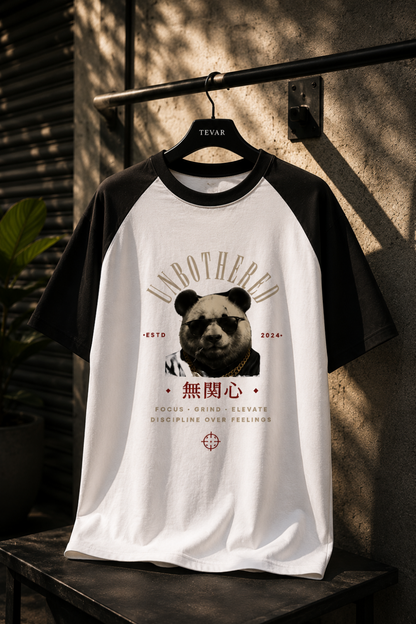 🐼 TEVAR Unbothered Raglan Oversized Tee