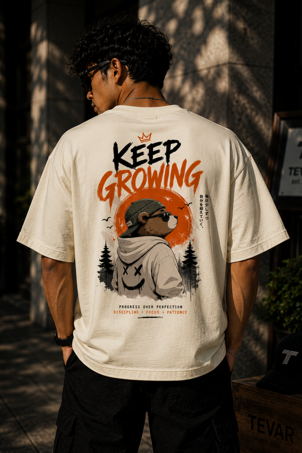 TEVAR Keep Growing Oversized Tee