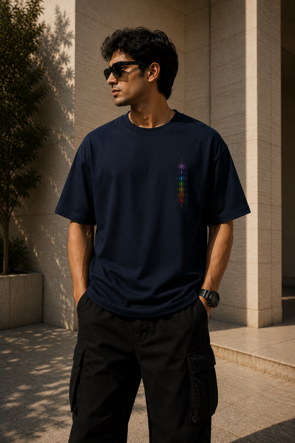 TEVAR Chakra Flow Oversized Tee