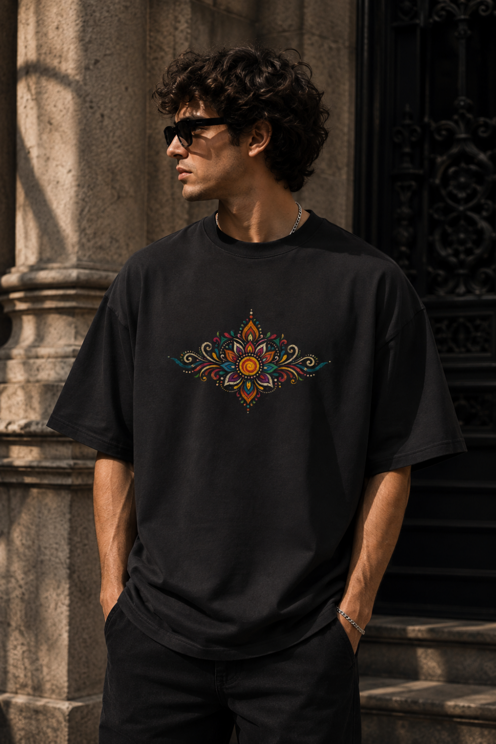 🎨 TEVAR Tribal Soul Oversized Tee