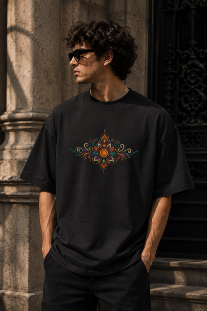 🎨 TEVAR Tribal Soul Oversized Tee