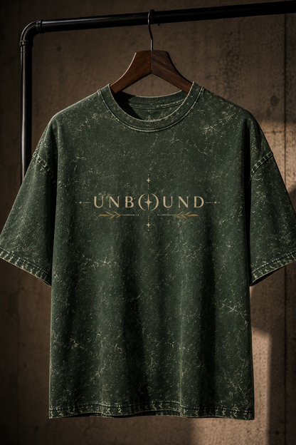 🌿 TEVAR Unbound Acid Wash Oversized Tee