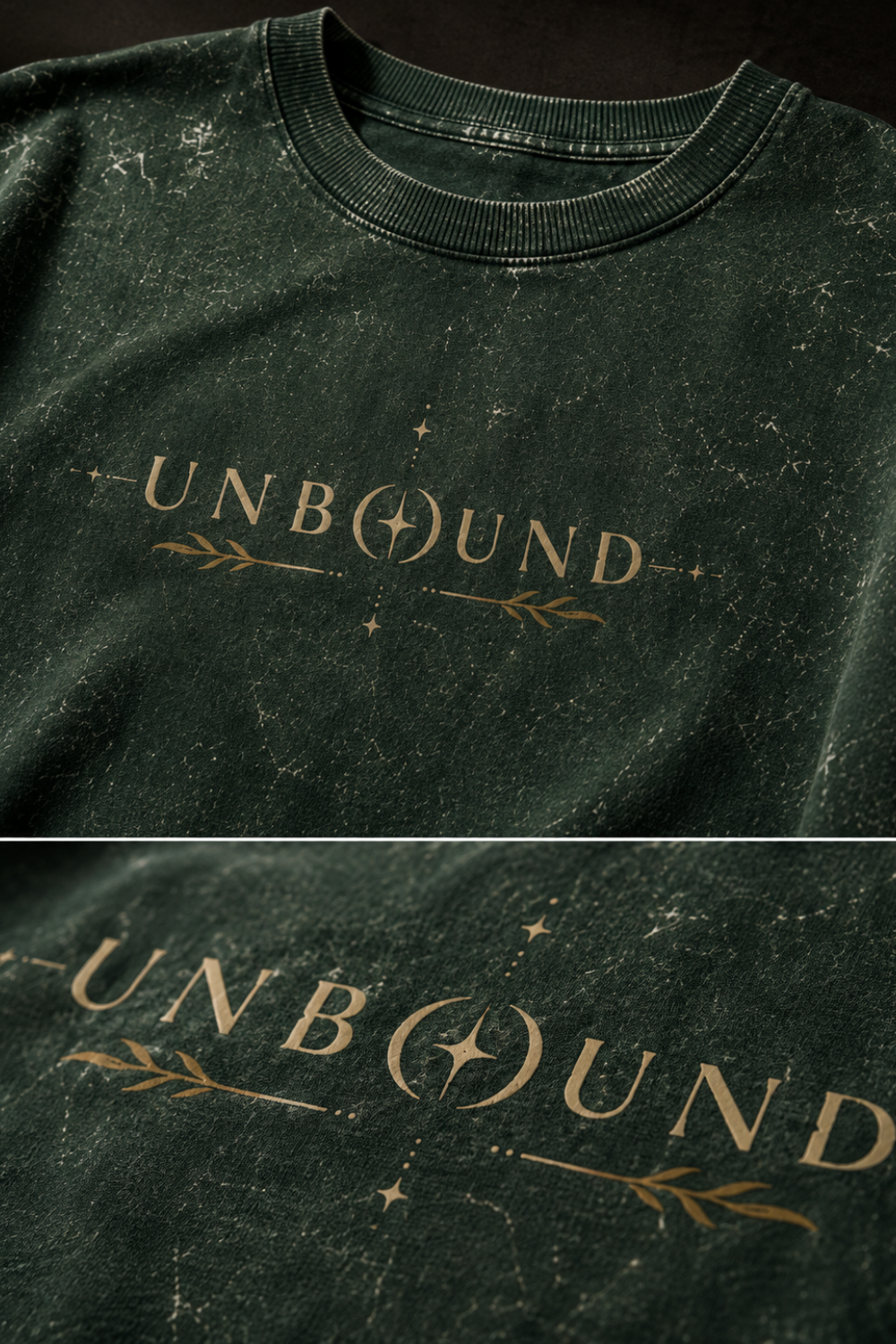 🌿 TEVAR Unbound Acid Wash Oversized Tee