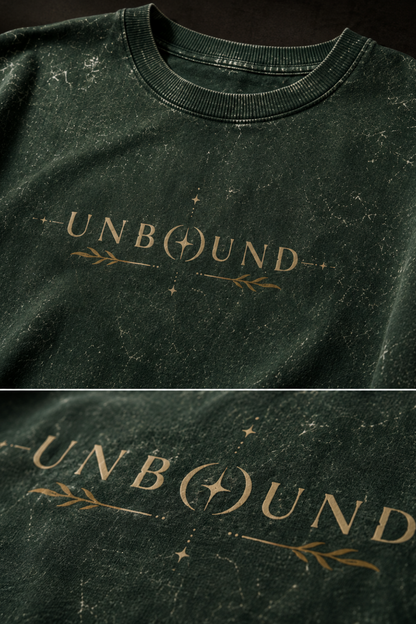 🌿 TEVAR Unbound Acid Wash Oversized Tee