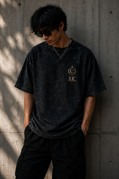 Astral Kingdom Oversized Acid Wash Tee