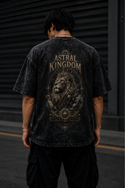 Astral Kingdom Oversized Acid Wash Tee