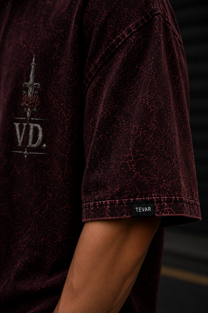 Velvet Dagger Oversized Acid Wash Tee