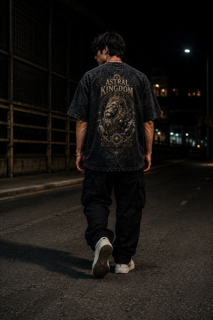 Astral Kingdom Oversized Acid Wash Tee