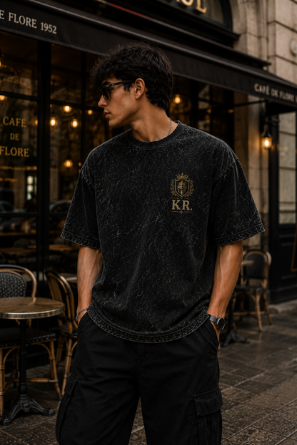 King of Ruins Oversized Acid Wash Tee