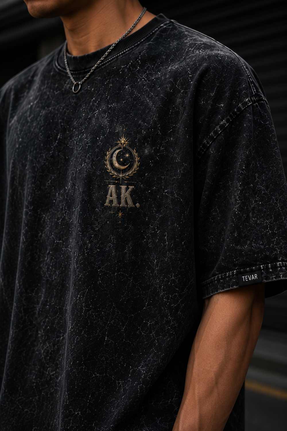 Astral Kingdom Oversized Acid Wash Tee