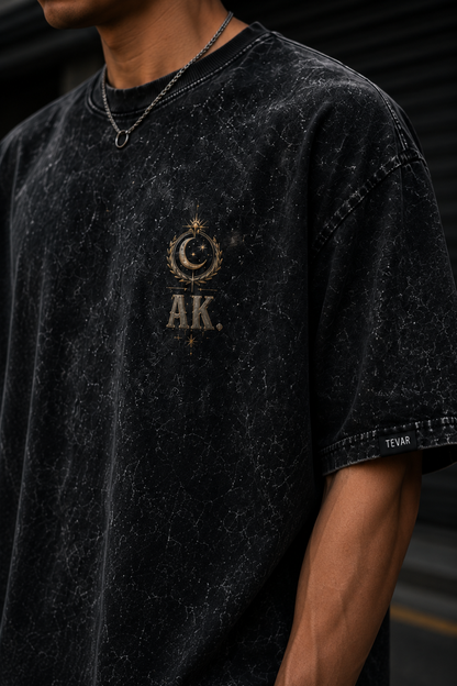 Astral Kingdom Oversized Acid Wash Tee