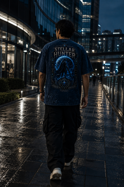Stellar Hunter Oversized Acid Wash Tee