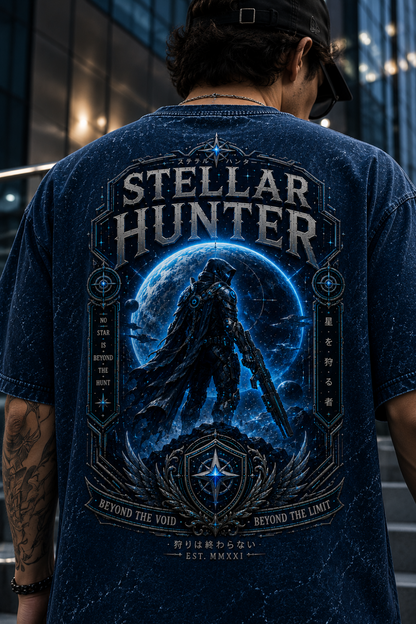 Stellar Hunter Oversized Acid Wash Tee