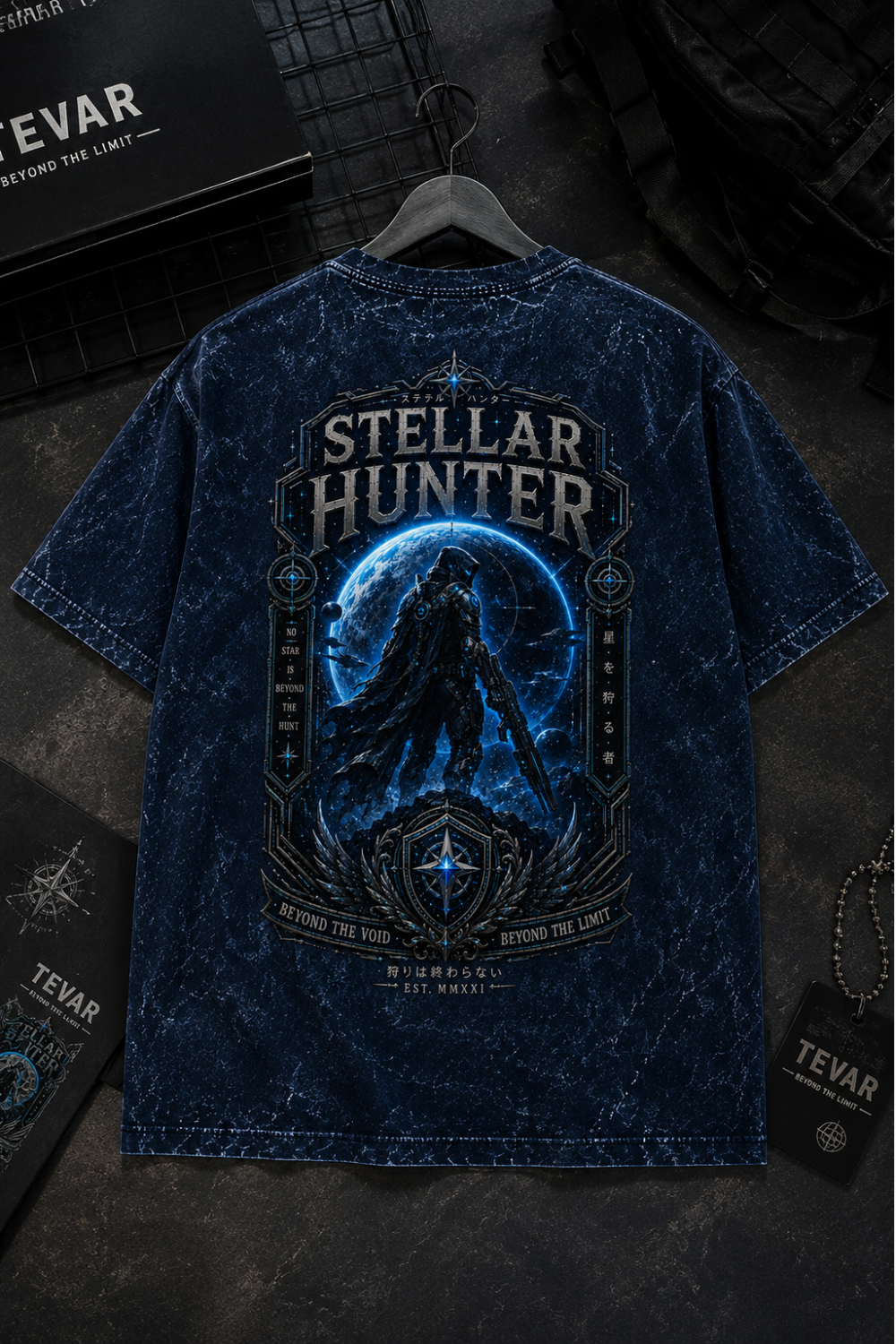 Stellar Hunter Oversized Acid Wash Tee