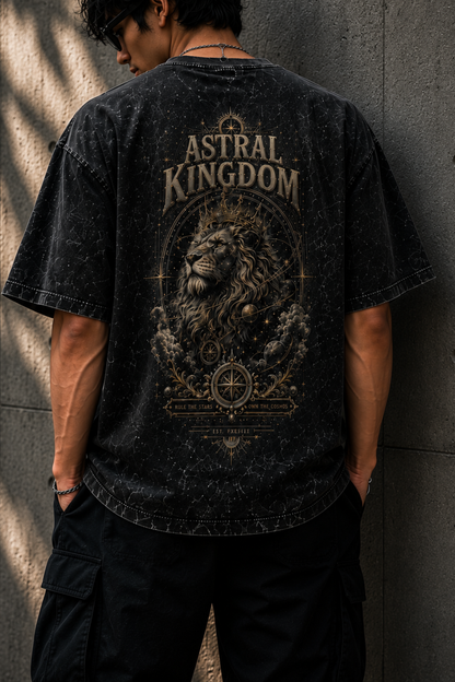 Astral Kingdom Oversized Acid Wash Tee