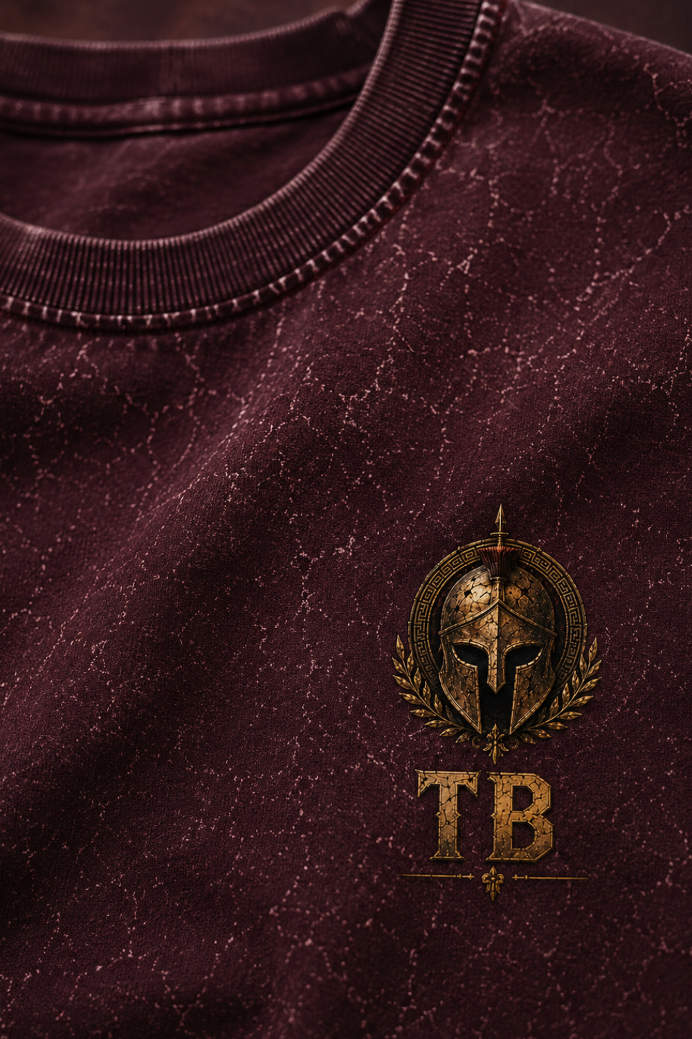 Titan Blood Oversized Acid Wash Tee