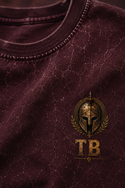 Titan Blood Oversized Acid Wash Tee
