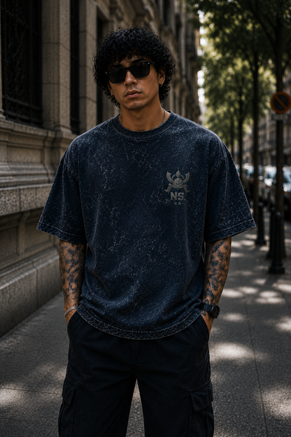 Neon Shogun Oversized Acid Wash Tee