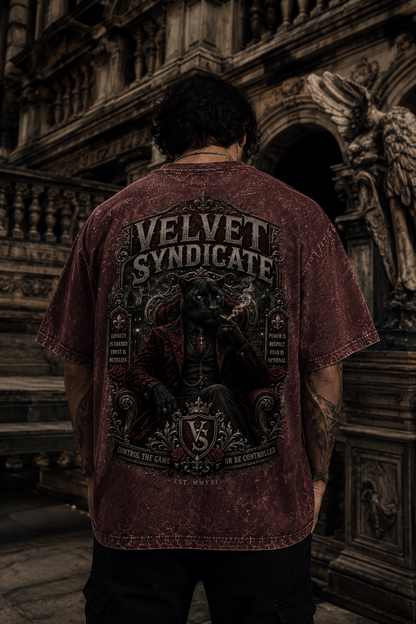 Velvet Syndicate Oversized Acid Wash Tee