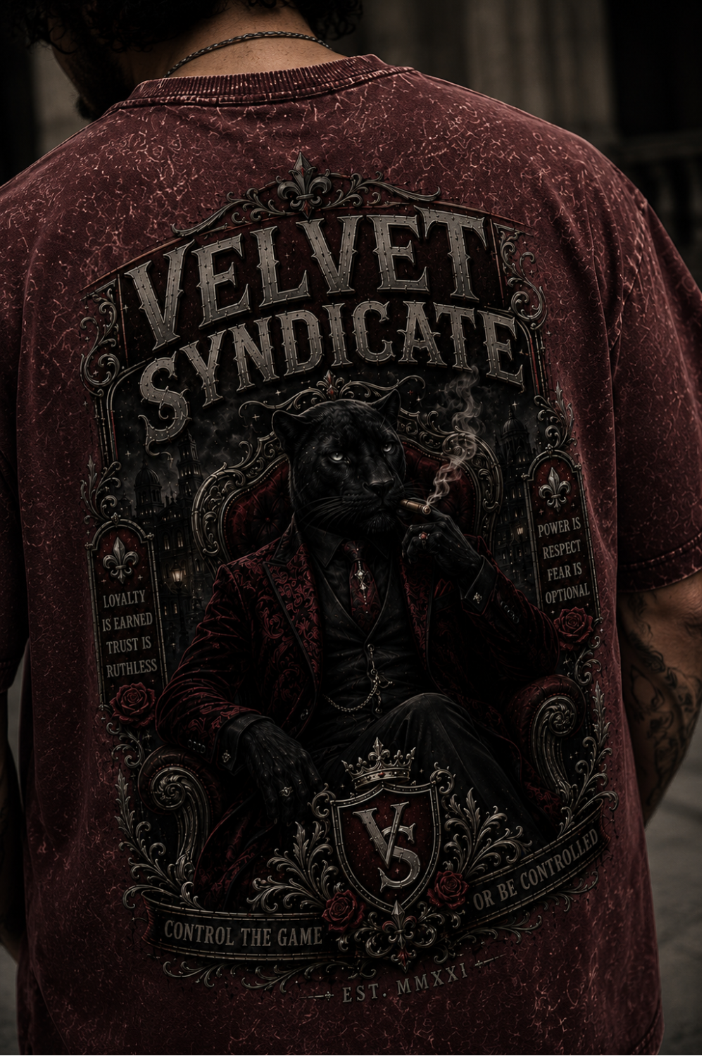 Velvet Syndicate Oversized Acid Wash Tee
