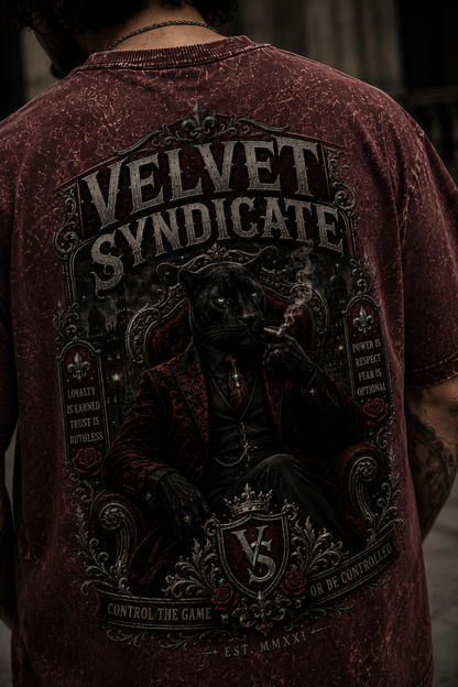 Velvet Syndicate Oversized Acid Wash Tee