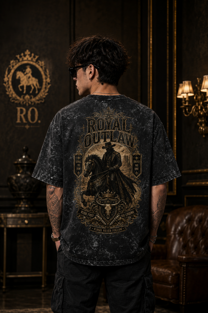 Royal Outlaw Oversized Acid Wash Tee