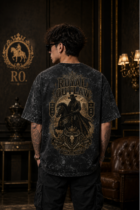 Royal Outlaw Oversized Acid Wash Tee
