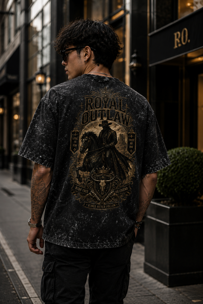 Royal Outlaw Oversized Acid Wash Tee