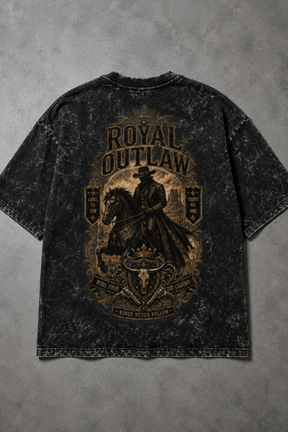 Royal Outlaw Oversized Acid Wash Tee