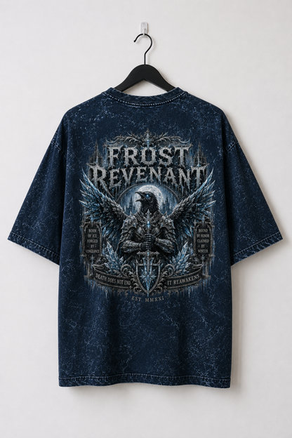 Frost Revenant Oversized Acid Wash Tee