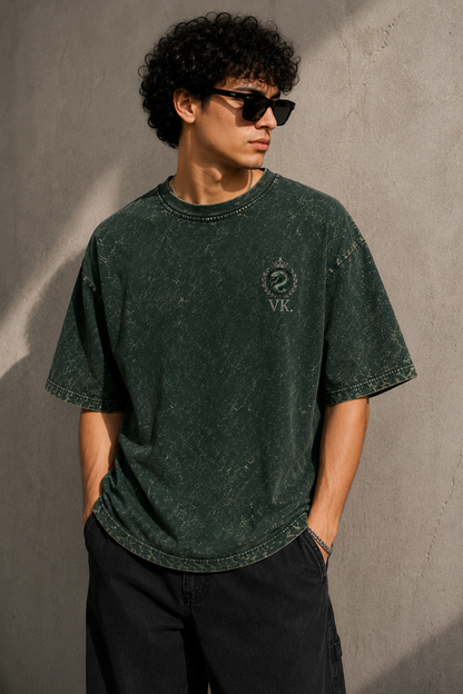 Venom King Oversized Acid Wash Tee
