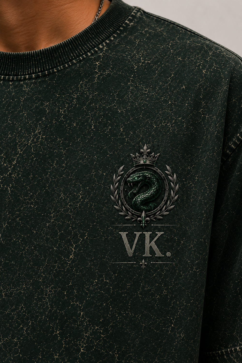 Venom King Oversized Acid Wash Tee