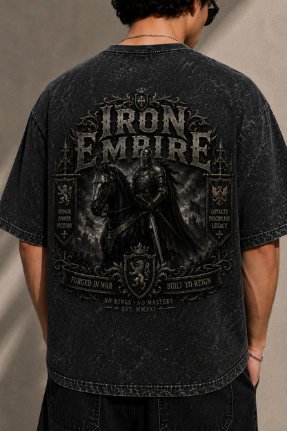 Iron Empire Oversized Acid Wash Tee