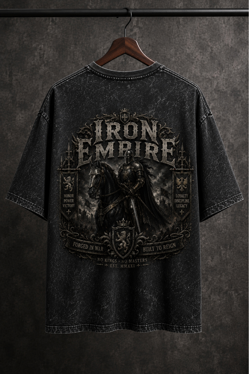 Iron Empire Oversized Acid Wash Tee