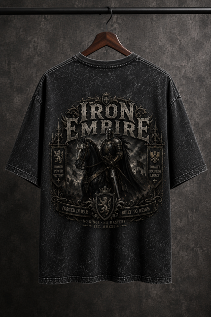 Iron Empire Oversized Acid Wash Tee