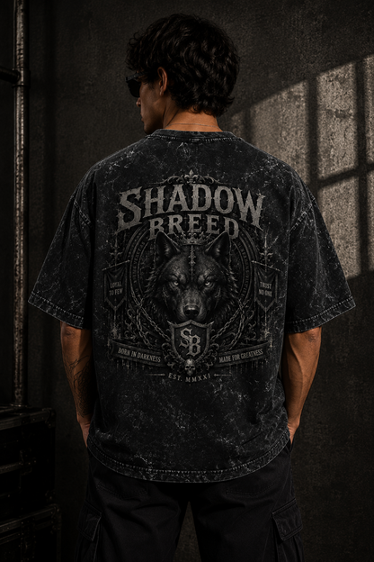 Shadow Breed Oversized Acid Wash Tee