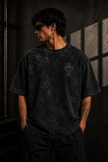 Shadow Breed Oversized Acid Wash Tee